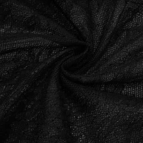 Jeanne One-Shoulder Lace Maxi Gown — Black