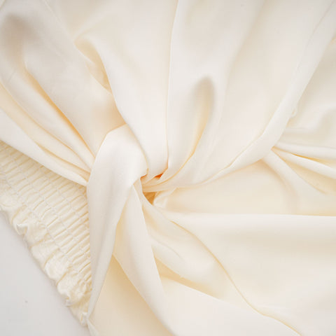 Nouria Twist-Detail Crop Top — White