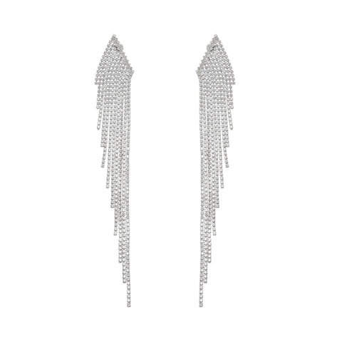 Amaris Silver Tassel Earrings