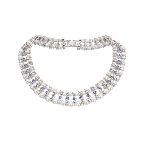 Alana Faux-Pearl Crystal Necklace