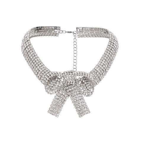 Crystal Bow Necklace