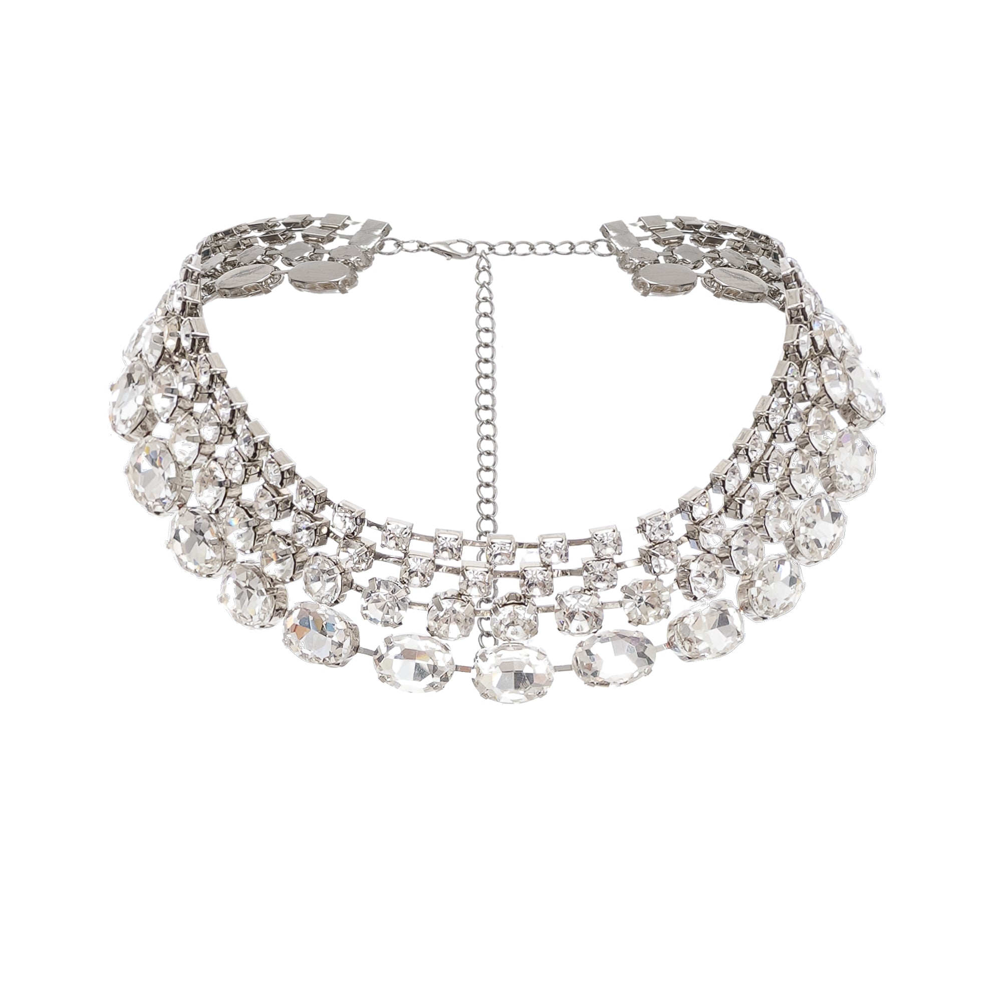 Elizabeth Layered Crystal Necklace, Cuavan