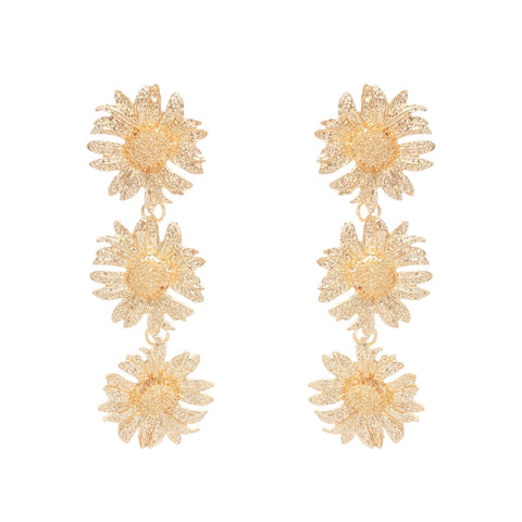 Eléonore Sunflower Drop Earrings