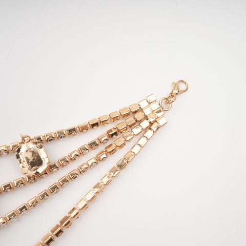 Frederica Layered Crystal Necklace