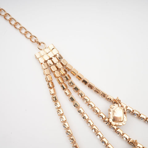 Frederica Layered Crystal Necklace