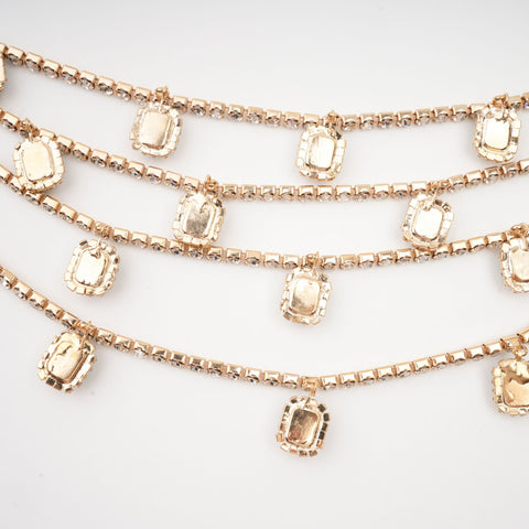 Frederica Layered Crystal Necklace