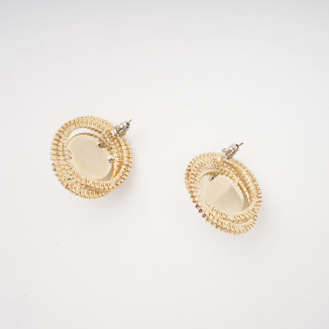 Éléonore Faux-Pearl Crystal Earrings