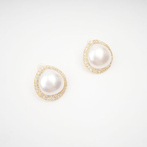 Gloria Faux Pearl Stud Earrings