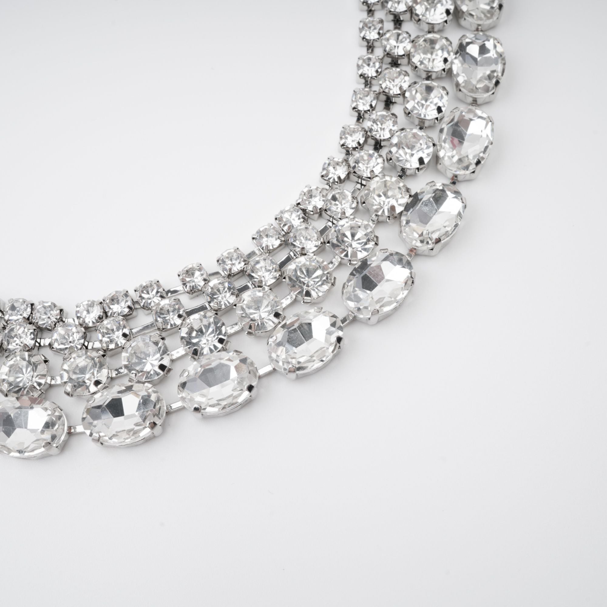 Elizabeth Layered Crystal Necklace, Cuavan