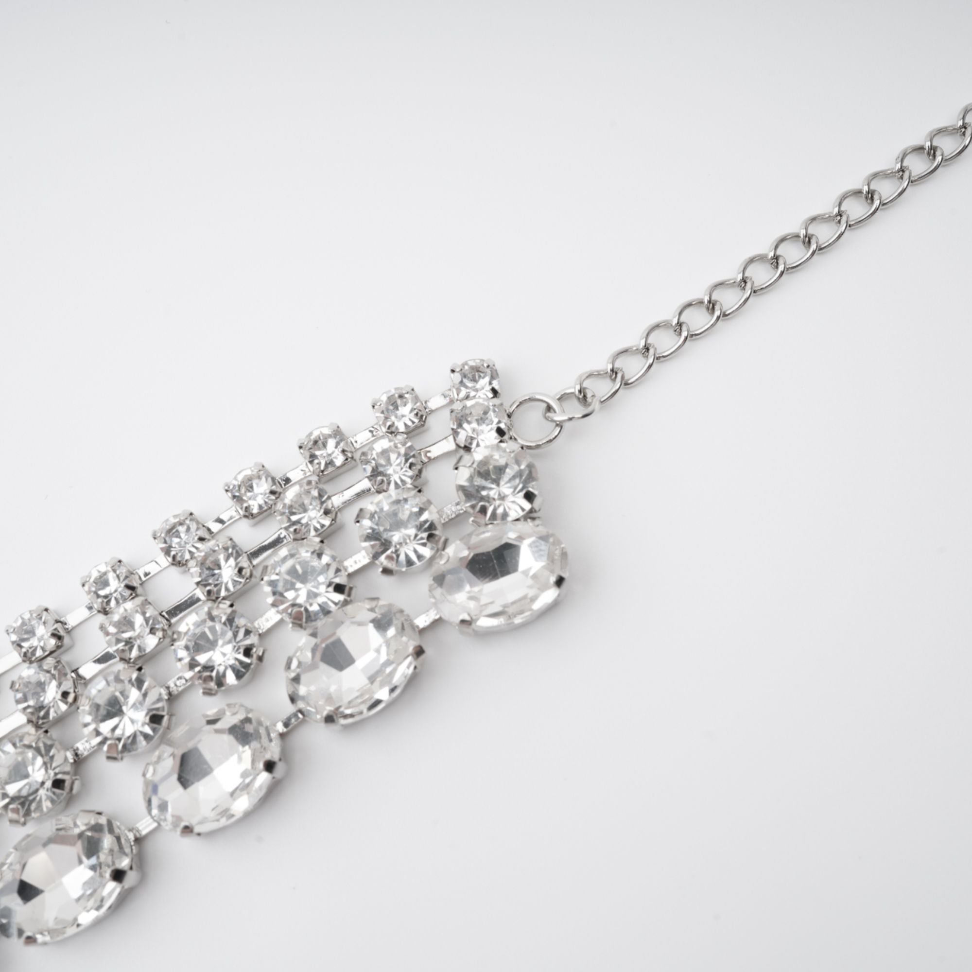 Elizabeth Layered Crystal Necklace, Cuavan