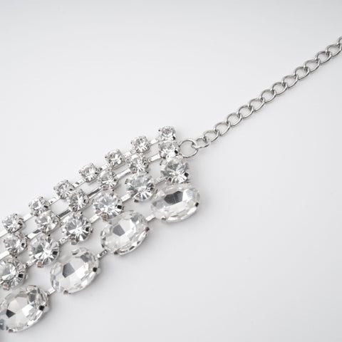 Elizabeth Layered Crystal Necklace, Cuavan
