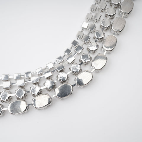 Elizabeth Layered Crystal Necklace, Cuavan