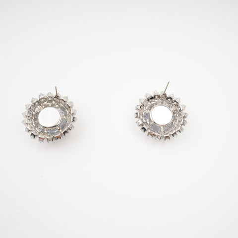 Gina Blue Rhinestone Earrings