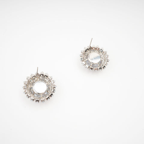 Gina Blue Rhinestone Earrings