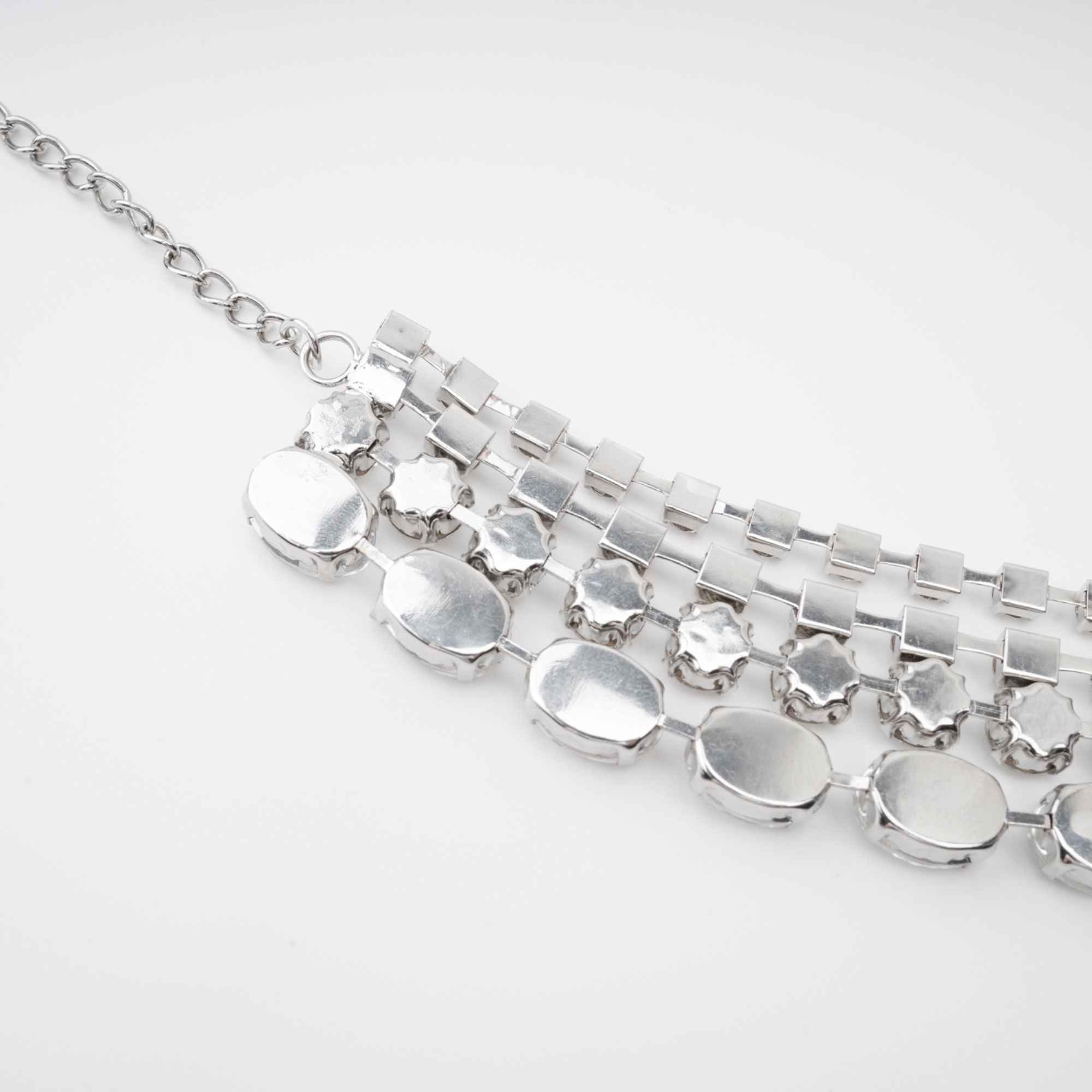Elizabeth Layered Crystal Necklace, Cuavan