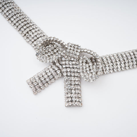 Crystal Bow Necklace