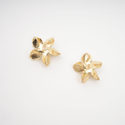 Jeanne Floral Faux Pearl Earrings