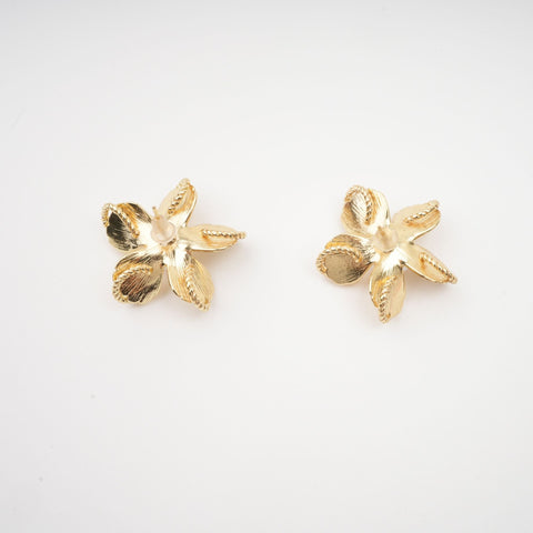 Jeanne Floral Faux Pearl Earrings
