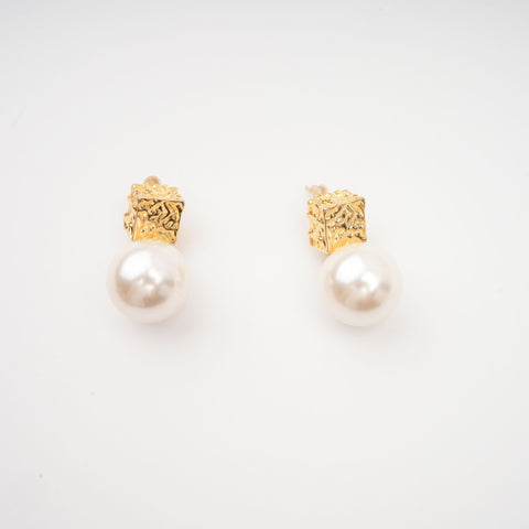 Elegant Faux-Pearl Drop Earrings