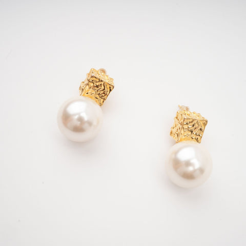 Elegant Faux-Pearl Drop Earrings