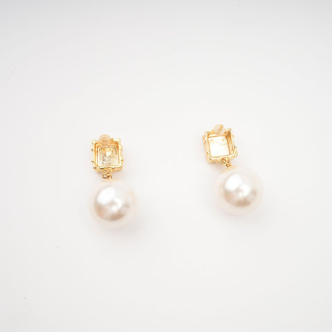 Elegant Faux-Pearl Drop Earrings