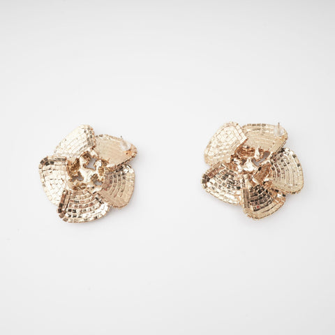Saira Floral Crystal Earrings, Cuavan