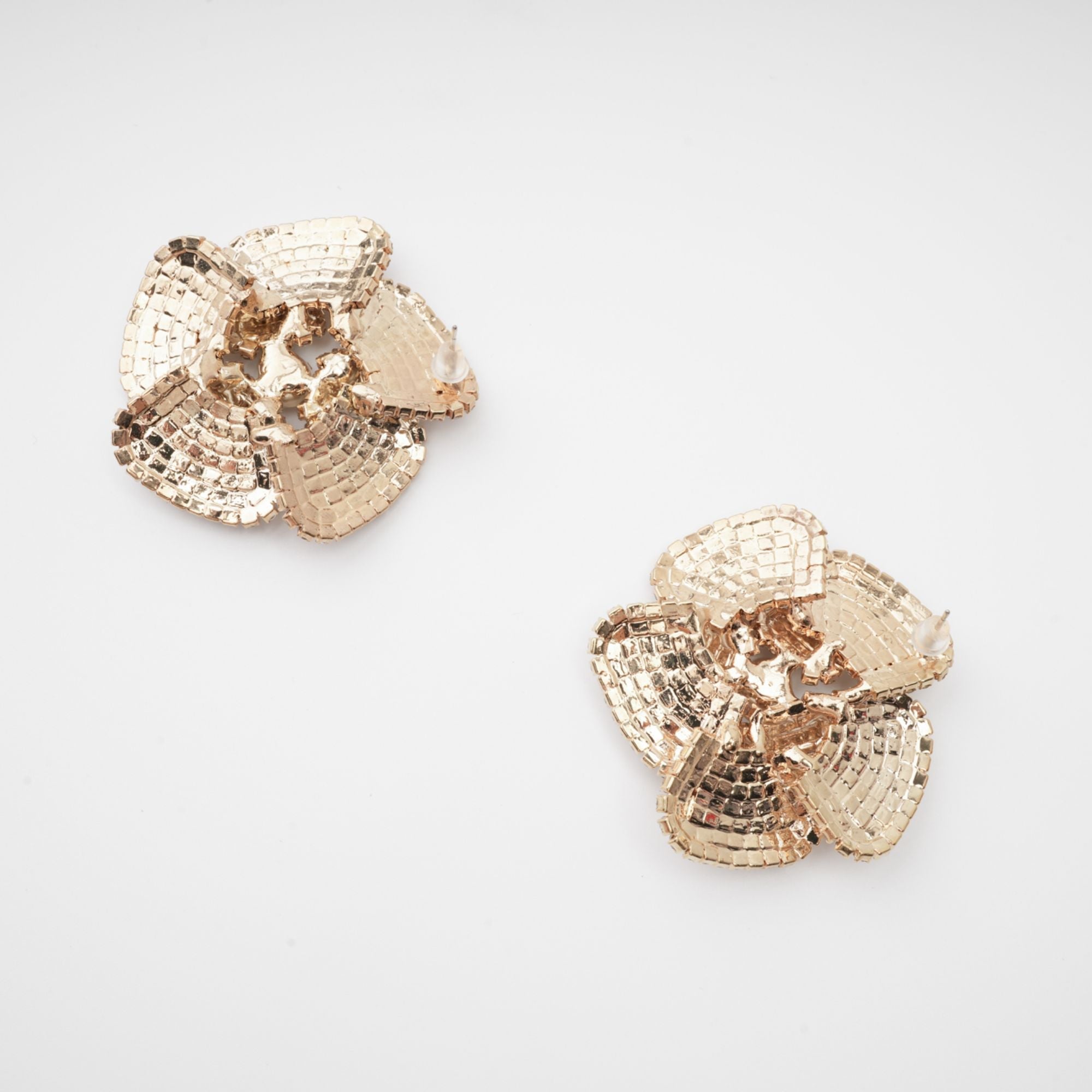 Saira Floral Crystal Earrings, Cuavan