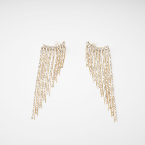 Georgie Tassel Crystal Earrings