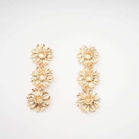 Eléonore Sunflower Drop Earrings