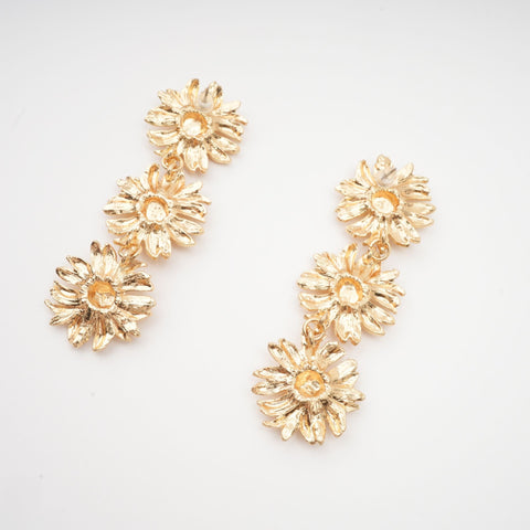 Eléonore Sunflower Drop Earrings