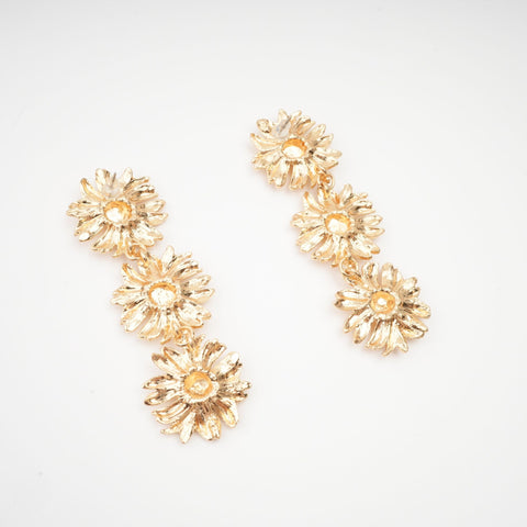 Eléonore Sunflower Drop Earrings