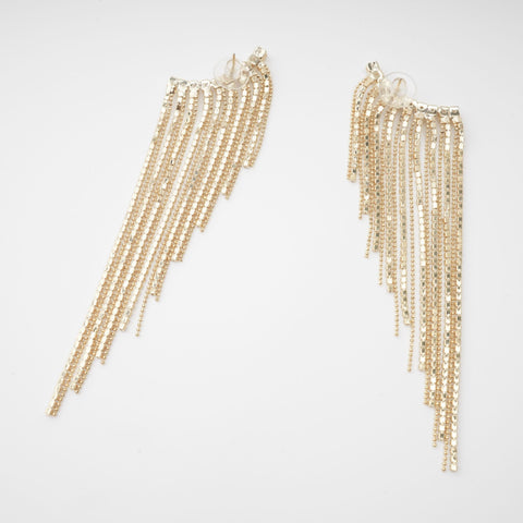 Georgie Tassel Crystal Earrings