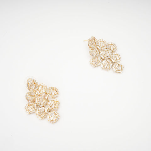 Geometric Crystal Earrings