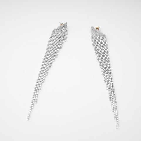 Amaris Silver Tassel Earrings