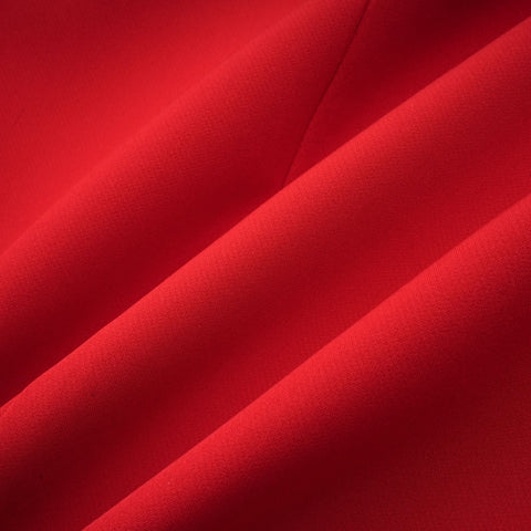 Coline Double-Breasted Hourglass Blazer — Red