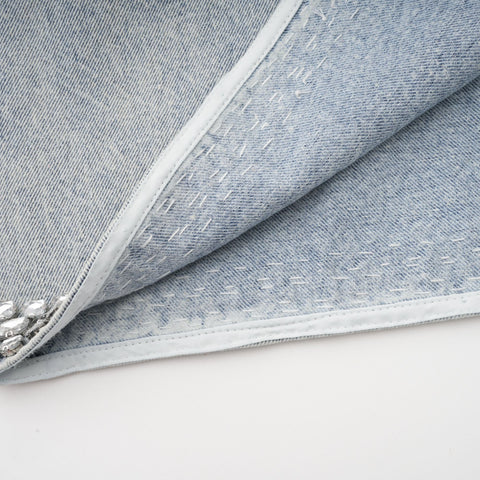 Daphné Denim Mini Dress — Light Blue