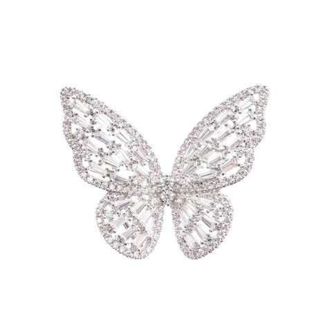 Evodie Rhinestone Butterfly Ring