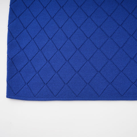 Maëlys Knitted Top and Skirt Set — Blue