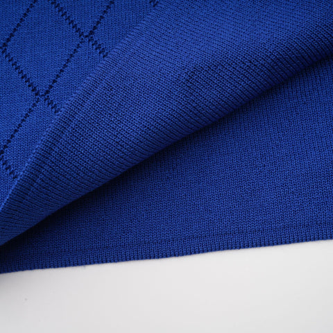Maëlys Knitted Top and Skirt Set — Blue