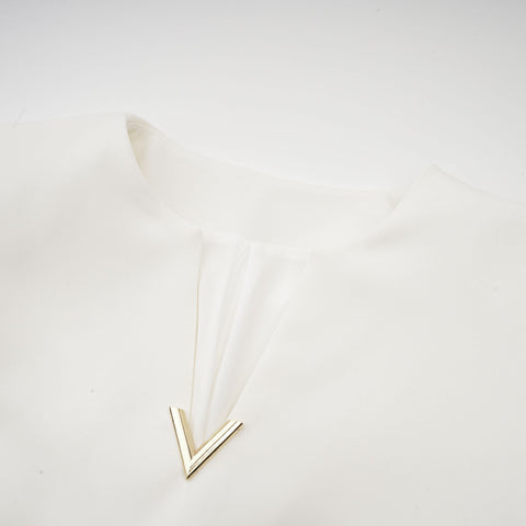 Hilaire 3D Petal Top and Skirt Set — White