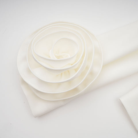 Hilaire 3D Petal Top and Skirt Set — White