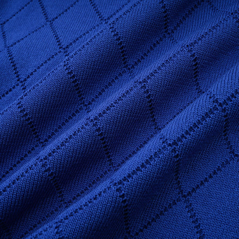 Maëlys Knitted Top and Skirt Set — Blue