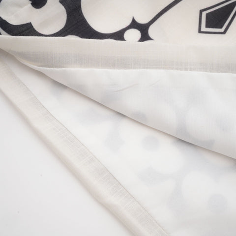Allie Graphic Print Shirt and Shorts Set — White & Black