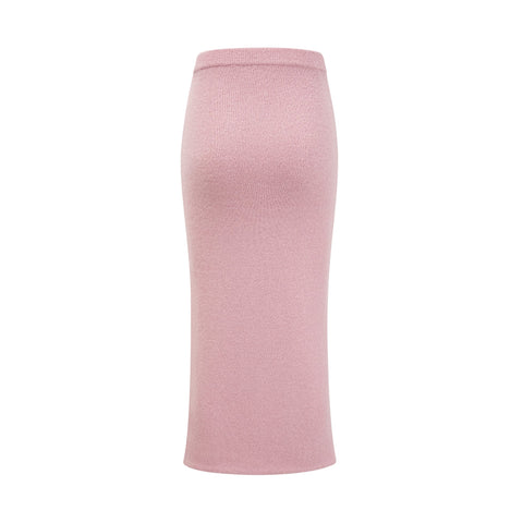Renée Crystal-Embellished Jacket and Skirt Set — Pink