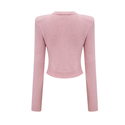 Renée Crystal-Embellished Jacket and Skirt Set — Pink