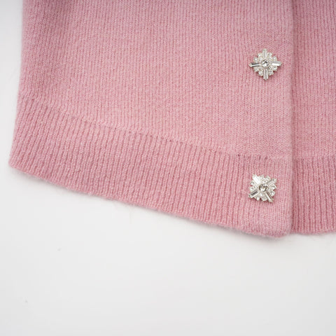 Renée Crystal-Embellished Jacket and Skirt Set — Pink
