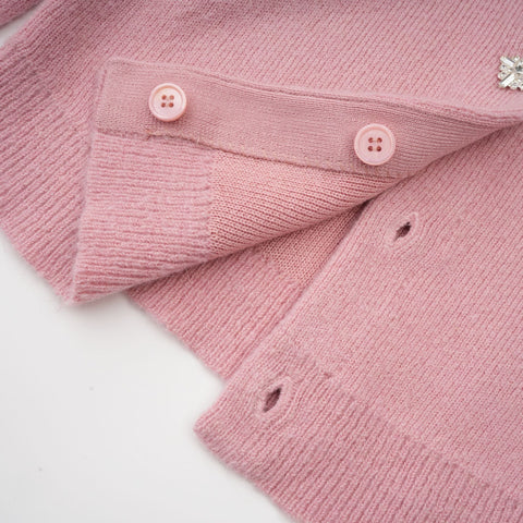Renée Crystal-Embellished Jacket and Skirt Set — Pink