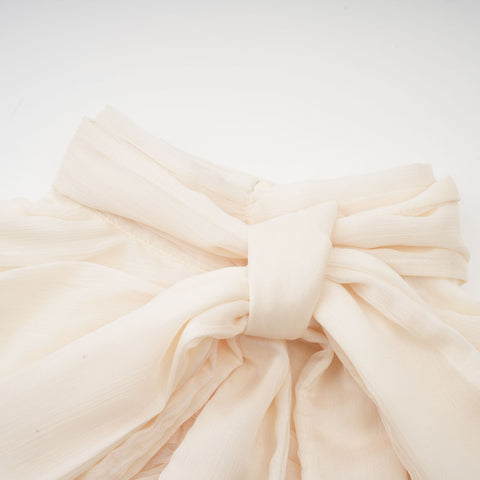 Thibaulte Tuck-Detail Mini Dress — Neutral
