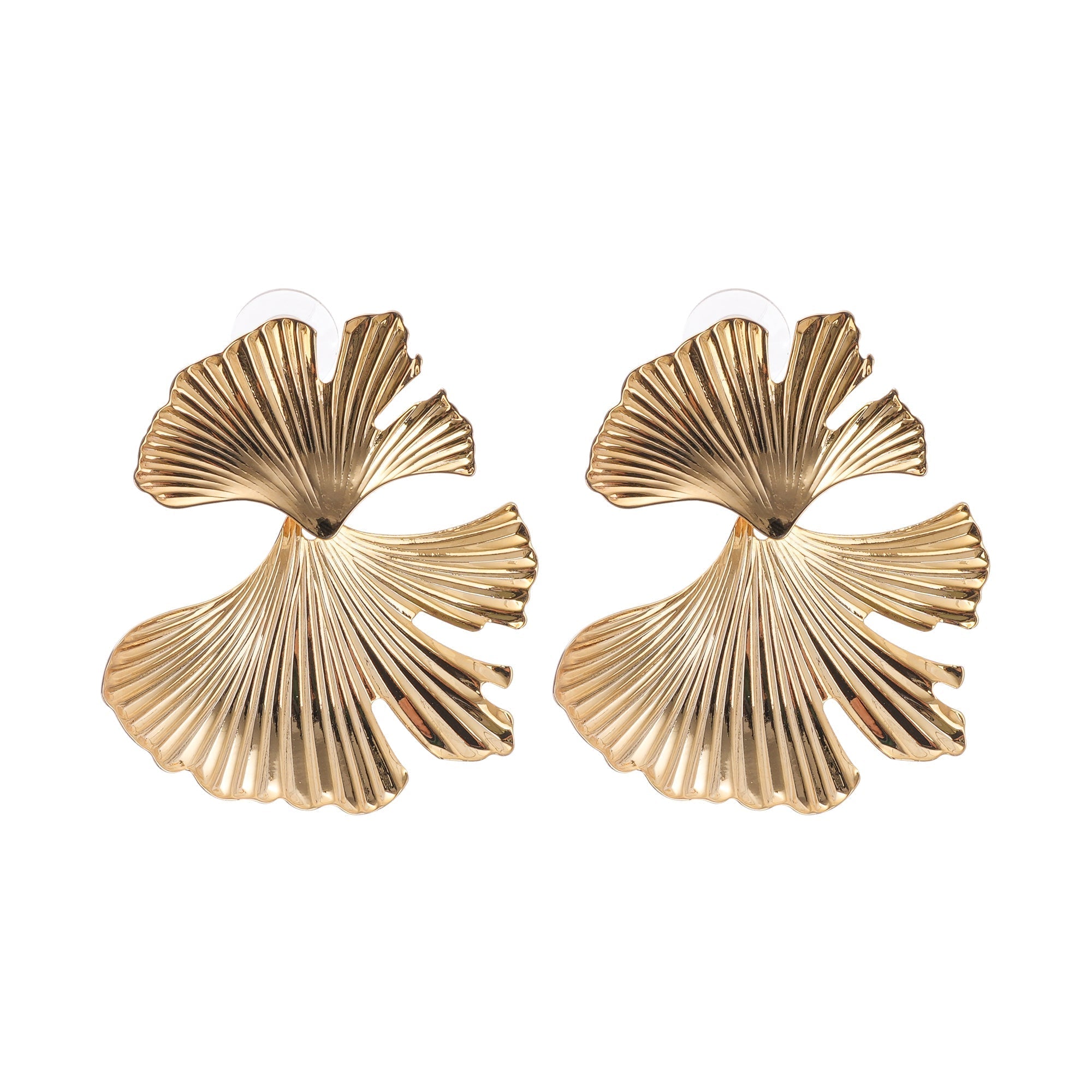 Adriana Ginkgo Leaf Earrings, Cuavan