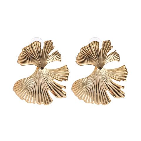 Adriana Ginkgo Leaf Earrings, Cuavan